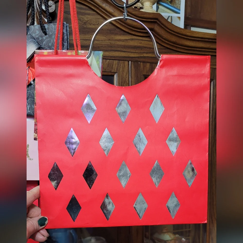 Set of Red and Pink Gift Bags